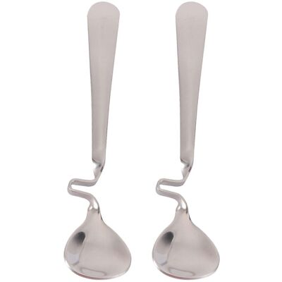 Kricely (As show, One size) 2PCS Stainless Steel Honey Spoons Multifunctional Milk Coffe Kricely (As show, One size) 2PCS Stainless Steel Honey Spoons Multifunctional Milk Coffe