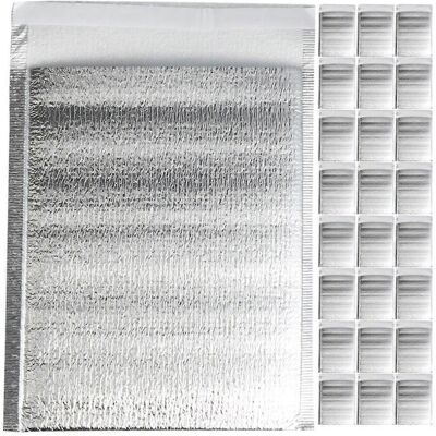 Kricely (As show, One size) 100pcs Insulation Bags Thicken Aluminum Foil Insulated Bag I Kricely (As show, One size) 100pcs Insulation Bags Thicken Aluminum Foil Insulated Bag I