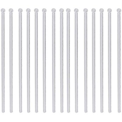 Kricely (As show, One size) 150Pcs Transparent Cocktail Drink Bar Muddler Round Head Pla Kricely (As show, One size) 150Pcs Transparent Cocktail Drink Bar Muddler Round Head Pla