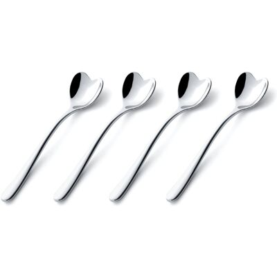 Alessi A di AMMI01CUS4 Set Composed of Four Ice Cream Spoons in 18/10 Stainless Alessi A di AMMI01CUS4 Set Composed of Four Ice Cream Spoons in 18/10 Stainless