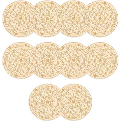Unbranded Wooden Drink Coasters, Glass Coasters Made of Wood, Set of 10 Creative Tea Coast Unbranded Wooden Drink Coasters, Glass Coasters Made of Wood, Set of 10 Creative Tea Coast