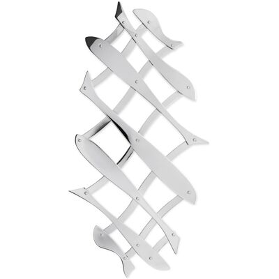 Alessi Pescher Extensible Trivet in 1810 Stainless Steel Mirror Polished Silver Alessi Pescher Extensible Trivet in 1810 Stainless Steel Mirror Polished Silver