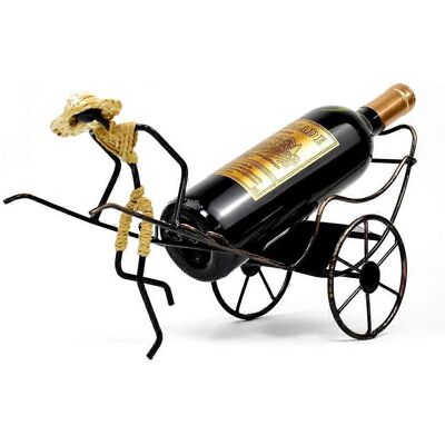Unbranded (As show, One size) Wine Bottle Holder Stand Rickshaw Decor Display countertop T Unbranded (As show, One size) Wine Bottle Holder Stand Rickshaw Decor Display countertop T