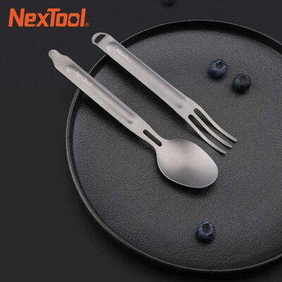 Unbranded Nextool Outdoor Titanium Fork Spoon Cooking Titanium Spoon Tableware Cutlery Spo Unbranded Nextool Outdoor Titanium Fork Spoon Cooking Titanium Spoon Tableware Cutlery Spo