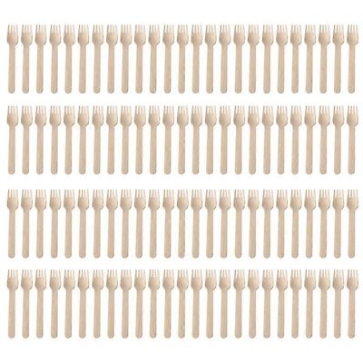 Unbranded (knife fork spoon, One size) Pack of 100 Disposable Wooden Spoon Fork Knife Uten Unbranded (knife fork spoon, One size) Pack of 100 Disposable Wooden Spoon Fork Knife Uten