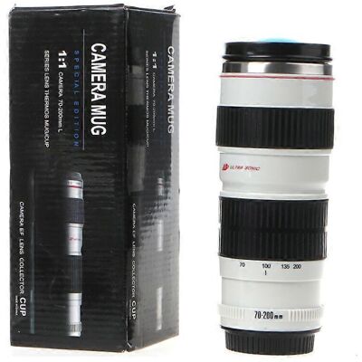 Unbranded (As show, One size) Camera Lens Shaped Thermos Mug Insulated Water Bottle Stainl Unbranded (As show, One size) Camera Lens Shaped Thermos Mug Insulated Water Bottle Stainl