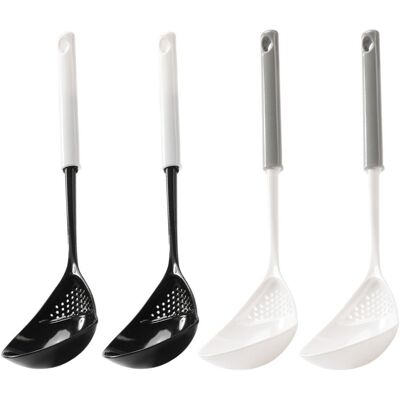 VILLCASE Colander Spoon With Holes For Liquid Drainage And Cooking Aid VILLCASE Colander Spoon With Holes For Liquid Drainage And Cooking Aid