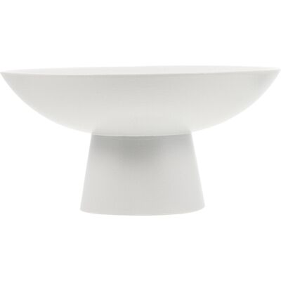 INOOMP White Ceramic Footed Fruit Bowl Decorative Fruit Serving Stand INOOMP White Ceramic Footed Fruit Bowl Decorative Fruit Serving Stand