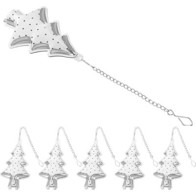 OHPHCALL 18 Pcs Stainless Steel Tea Infuser Strainer Brewing Gadget OHPHCALL 18 Pcs Stainless Steel Tea Infuser Strainer Brewing Gadget
