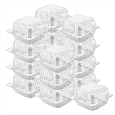 merkloos 100 Count Hinged Clamshell Takeout Tray for Dessert, Cakes, Salads merkloos 100 Count Hinged Clamshell Takeout Tray for Dessert, Cakes, Salads