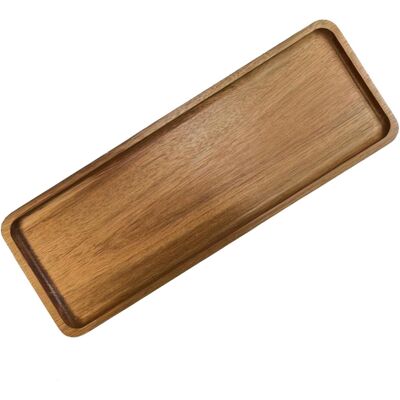 merkloos Small Wooden Tray for Display - Elegant Walnut Wood Serving Platter merkloos Small Wooden Tray for Display - Elegant Walnut Wood Serving Platter