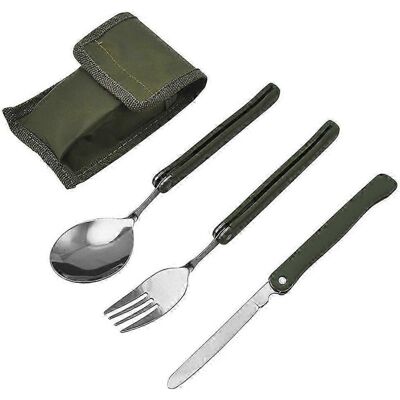 Unbranded Set of 3 reusable forks and spoons for camping and picnic Unbranded Set of 3 reusable forks and spoons for camping and picnic