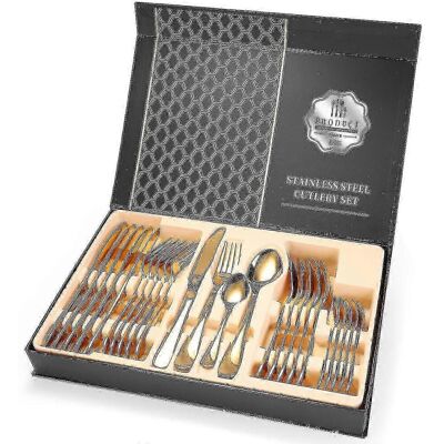 Unbranded (Gold)24-piece stainless steel cutlery set Unbranded (Gold)24-piece stainless steel cutlery set