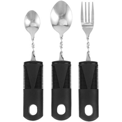Unbranded Pcs Portable Cutlery Set for Elderly, Foldable Spoons, Forks, Utensils for Disab Unbranded Pcs Portable Cutlery Set for Elderly, Foldable Spoons, Forks, Utensils for Disab