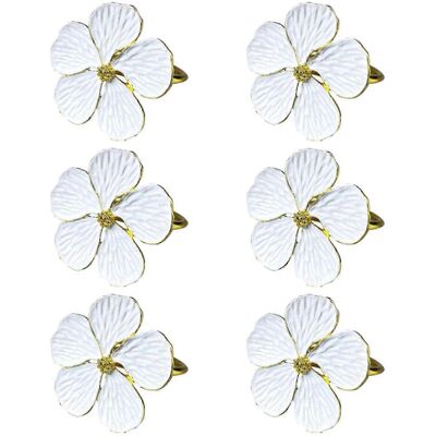 Unbranded Set of 6 Flower Napkin Rings, Floral Napkin Buckles, Napkin Holders, Table Decor Unbranded Set of 6 Flower Napkin Rings, Floral Napkin Buckles, Napkin Holders, Table Decor