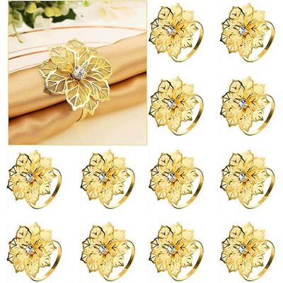 Unbranded 12 flower napkin rings Unbranded 12 flower napkin rings