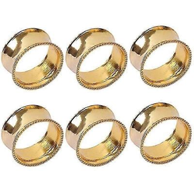 Unbranded Set of 6 napkin rings for dining table, bridal, shiny, decorative Unbranded Set of 6 napkin rings for dining table, bridal, shiny, decorative