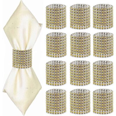 Unbranded (Gold) Set of 24 Gold Plastic Napkin Rings for Birthdays, Parties, Weddings and Unbranded (Gold) Set of 24 Gold Plastic Napkin Rings for Birthdays, Parties, Weddings and