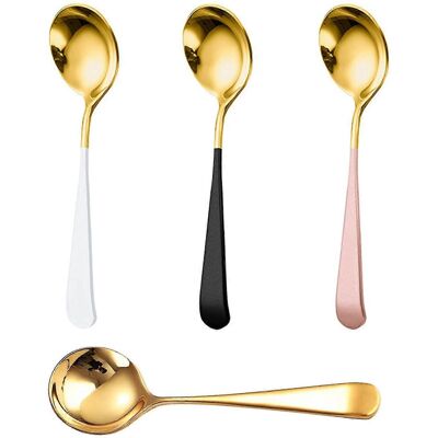 Unbranded Set of 4 6.3 inch Stainless Steel Coffee Spoons for Iced Tea, Coffee, Sugar, Des Unbranded Set of 4 6.3 inch Stainless Steel Coffee Spoons for Iced Tea, Coffee, Sugar, Des
