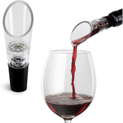 Unbranded Wine Aerator and Decanter (Set of 2) - Premium Pourer Unbranded Wine Aerator and Decanter (Set of 2) - Premium Pourer