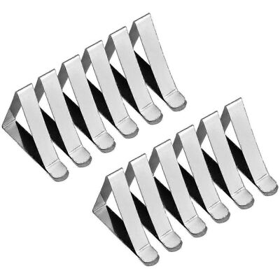 Unbranded 12 Pack Stainless Steel Tablecloth Clips, Non-Slip Adjustable Tablecloth Clips Unbranded 12 Pack Stainless Steel Tablecloth Clips, Non-Slip Adjustable Tablecloth Clips