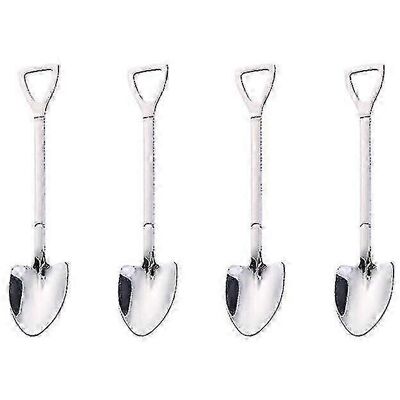 Unbranded (2-Silver) 4-Piece Stainless Steel Cutlery Set, Ice Cream Spoon, Coffee Spoon, R Unbranded (2-Silver) 4-Piece Stainless Steel Cutlery Set, Ice Cream Spoon, Coffee Spoon, R