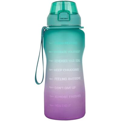 Unbranded Large 2.2 Liter Water Bottle with Time Indicator, 2.2 Liter Half Gallon Leak Pro Unbranded Large 2.2 Liter Water Bottle with Time Indicator, 2.2 Liter Half Gallon Leak Pro
