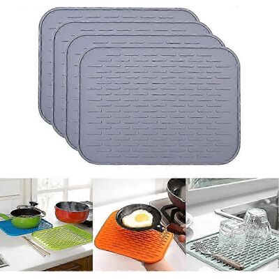 Unbranded Set of 4 multifunctional heat resistant silicone trivets Unbranded Set of 4 multifunctional heat resistant silicone trivets