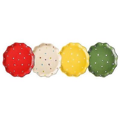 Unbranded Set of 4 Ceramic Dessert Plates, 20cm Porcelain Salad Plates, Appetizer Plates f Unbranded Set of 4 Ceramic Dessert Plates, 20cm Porcelain Salad Plates, Appetizer Plates f