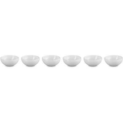 Le Creuset Set Of 6 Vancouver Pinch Bowls 2 Oz White Le Creuset Set Of 6 Vancouver Pinch Bowls 2 Oz White
