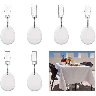 Unbranded (10pcs White) Tablecloth Weights, 4 Weights with Clips, Tablecloth Weights, Tabl Unbranded (10pcs White) Tablecloth Weights, 4 Weights with Clips, Tablecloth Weights, Tabl