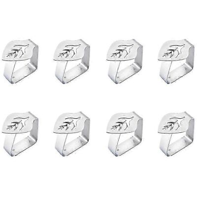 Unbranded Silver Stainless Steel Windproof Tablecloth Clips Unbranded Silver Stainless Steel Windproof Tablecloth Clips