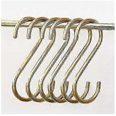 Unbranded Pack S Hooks Gold Brass S Shaped Hooks for Hanging Pots Pans Coffee Mugs for Kit Unbranded Pack S Hooks Gold Brass S Shaped Hooks for Hanging Pots Pans Coffee Mugs for Kit