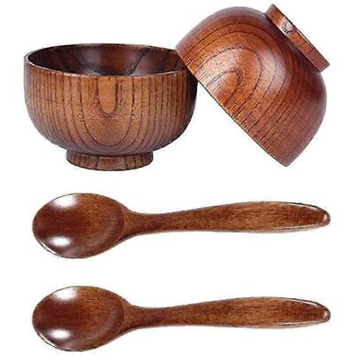 Unbranded Wooden Spoon and Bowl Set, Handmade Wooden Cutlery, Flatware, Soup and Rice Bowl Unbranded Wooden Spoon and Bowl Set, Handmade Wooden Cutlery, Flatware, Soup and Rice Bowl