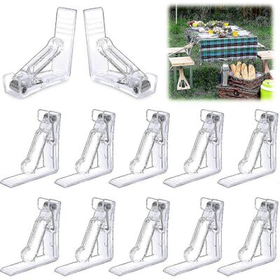 Unbranded 20 Pcs Starlight Plastic Tablecloth Clips Adjustable Spring Loaded Tablecloth Cl Unbranded 20 Pcs Starlight Plastic Tablecloth Clips Adjustable Spring Loaded Tablecloth Cl