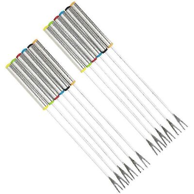 Unbranded Set of 12 24cm Stainless Steel Dessert Forks for Fondue, Fruit and Desserts Unbranded Set of 12 24cm Stainless Steel Dessert Forks for Fondue, Fruit and Desserts