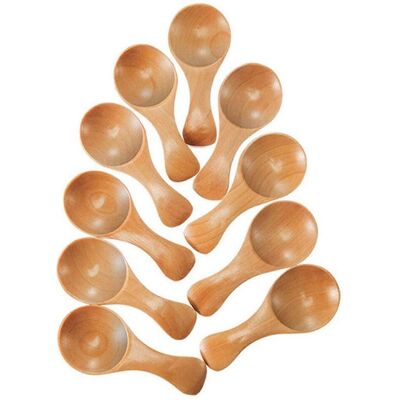 Unbranded (Espresso) 10pcs Mini Spoon Food Grade No Burr Non-stick Scoop Seasoning Oil Cof Unbranded (Espresso) 10pcs Mini Spoon Food Grade No Burr Non-stick Scoop Seasoning Oil Cof