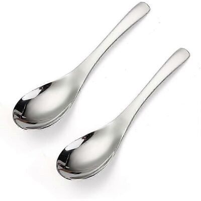 Unbranded Thick and heavy soup spoons, stainless steel soup spoons, table spoons Unbranded Thick and heavy soup spoons, stainless steel soup spoons, table spoons