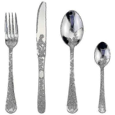 Unbranded (Steel 3427) 4 in 1 Resin Cutlery Set No Rivets and No Steel, Home Tableware/yy Unbranded (Steel 3427) 4 in 1 Resin Cutlery Set No Rivets and No Steel, Home Tableware/yy