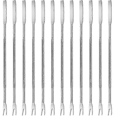Unbranded Set of 12 stainless steel seafood forks Unbranded Set of 12 stainless steel seafood forks