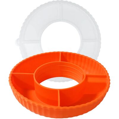 Unbranded (orange) Tray With Four Compartments For Varied Snacking Options Good Dustproof Unbranded (orange) Tray With Four Compartments For Varied Snacking Options Good Dustproof