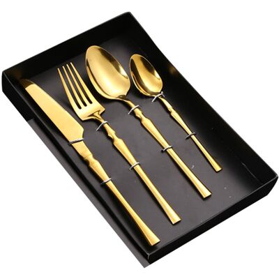 Unbranded Heavy Duty Stainless Steel Flatware, Comfortable Handle Rustic Cutlery Set with Unbranded Heavy Duty Stainless Steel Flatware, Comfortable Handle Rustic Cutlery Set with