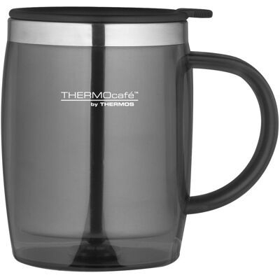 Thermos THERMOcaf? Translucent Desk Mug, Gun Metal, 450 ml Thermos THERMOcaf? Translucent Desk Mug, Gun Metal, 450 ml