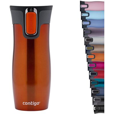 Contigo West Loop Autoseal Travel Mug, Stainless Steel Thermal Mug, Vacuum Flask Contigo West Loop Autoseal Travel Mug, Stainless Steel Thermal Mug, Vacuum Flask