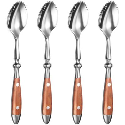 Unbranded Grapefruit Spoons, 4PCS Serrated Grapefruit Spoon, Stainless Steel 18/8 Fruit Sp Unbranded Grapefruit Spoons, 4PCS Serrated Grapefruit Spoon, Stainless Steel 18/8 Fruit Sp