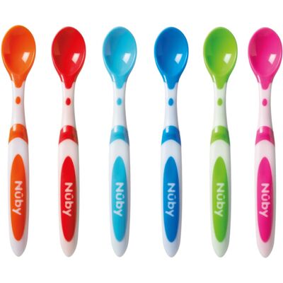 Nuby Muncheez Weaning Spoons, Pack of 6 Nuby Muncheez Weaning Spoons, Pack of 6