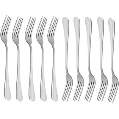 Unbranded Dinner Forks, Heavy-Duty Stainless Steel Dinner Forks Set of 10 Unbranded Dinner Forks, Heavy-Duty Stainless Steel Dinner Forks Set of 10