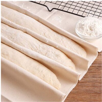 Unbranded Large Professional Bakers Dough Couche (35x26Inch)- Pastry Proofing Cloth for Ba Unbranded Large Professional Bakers Dough Couche (35x26Inch)- Pastry Proofing Cloth for Ba