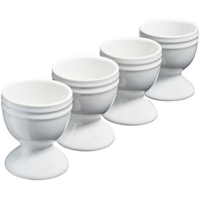Cooks Professional 4 Piece Egg Cup Set White Cooks Professional 4 Piece Egg Cup Set White