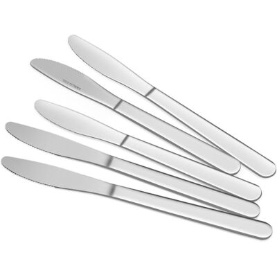 Funnydin Dinner Knives - Dinner Knives Set of 12, 8.3 Inch - Stainless Steel Kni Funnydin Dinner Knives - Dinner Knives Set of 12, 8.3 Inch - Stainless Steel Kni